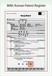 MAV  korea patent register
